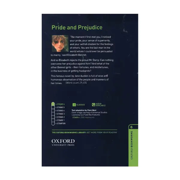کتاب داستان بوک ورم Pride and Prejudice