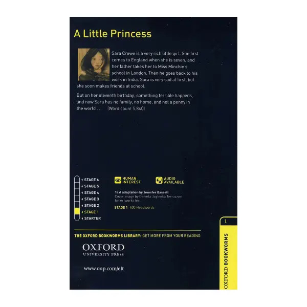 کتاب داستان بوک ورم A Little Princess