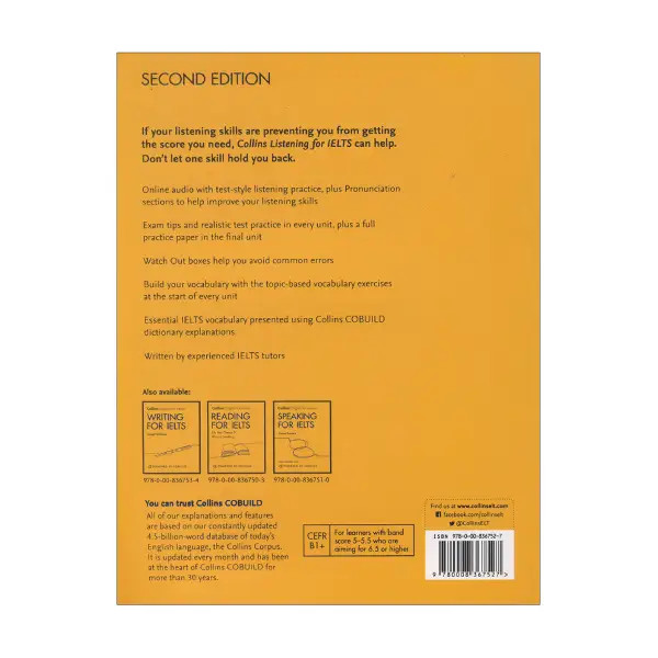 کتاب زبان Collins Listening For IELTS New Edition