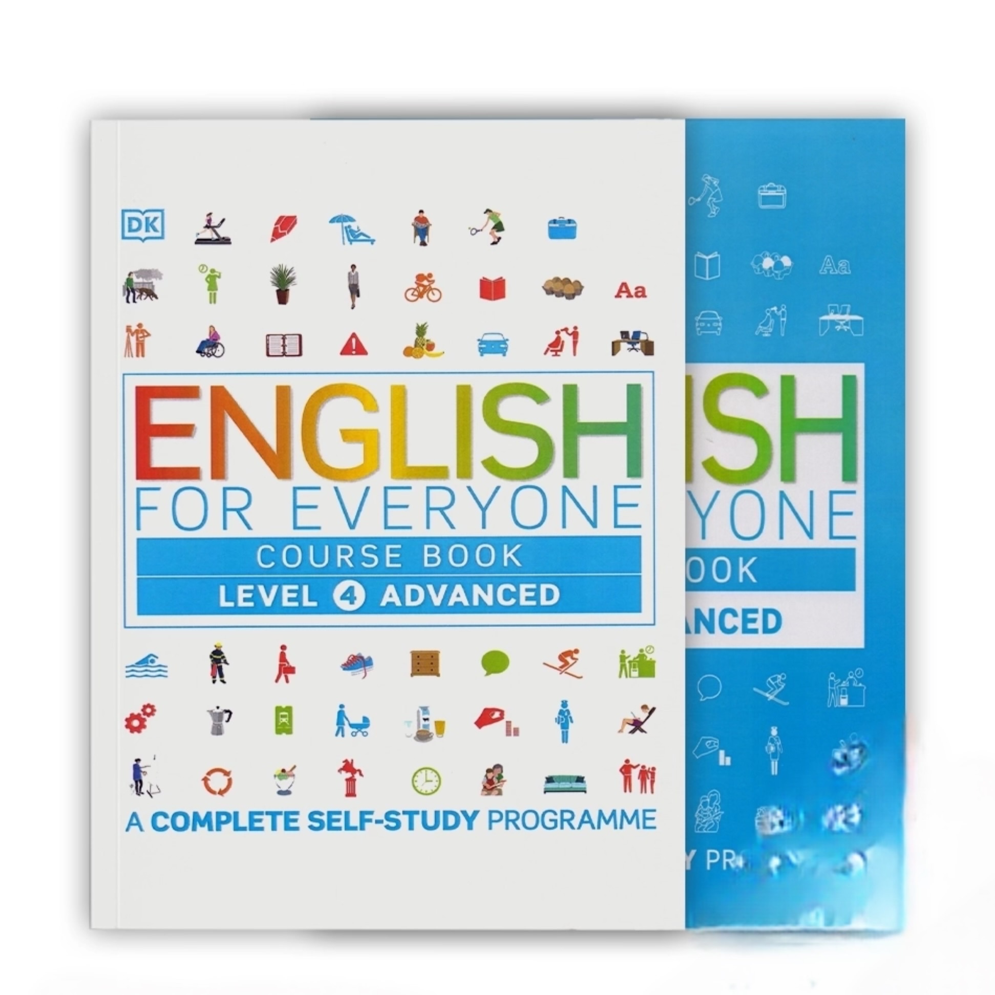 کتاب English for Everyone Level 4 Advanced Course Book + Practice Book ( چاپ رنگی )