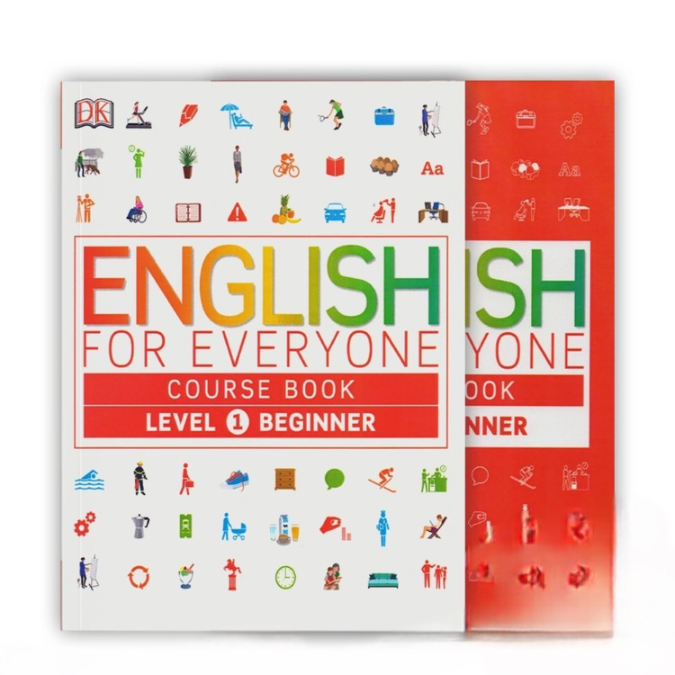 کتاب English for Everyone Level 1 Beginner Course Book + Practice Book ( چاپ رنگی )