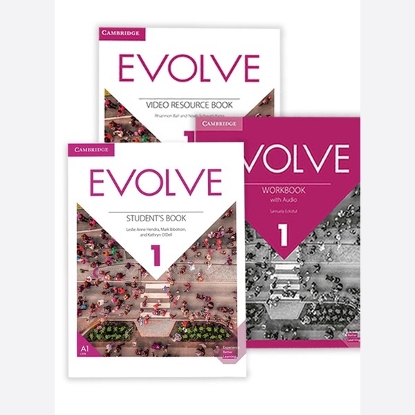پک سه تایی کتاب زبان ایوالو Evolve 1 + کتاب کار و کتاب ویدیو