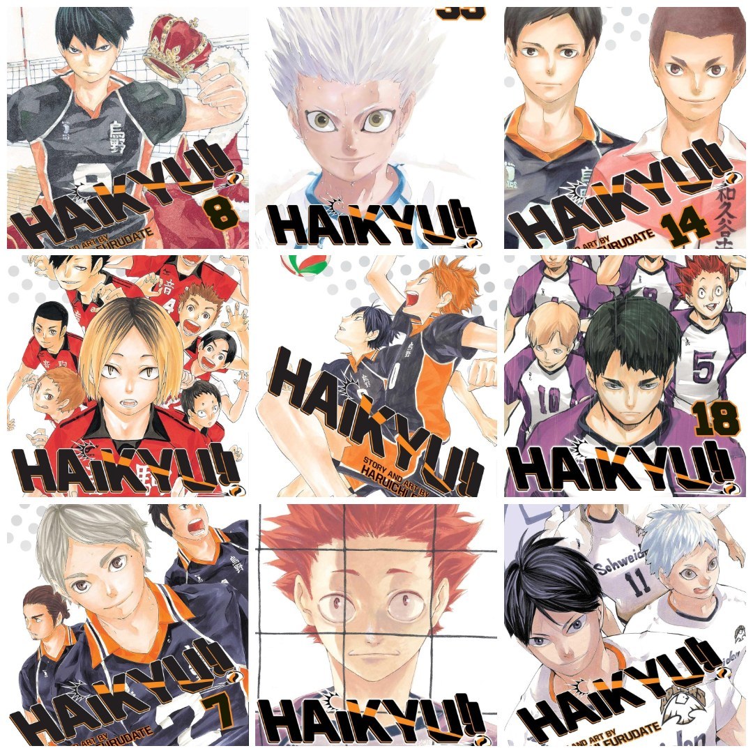 پک مانگا هایکیو Haikyu زبان انگلیسی 45 جلدی