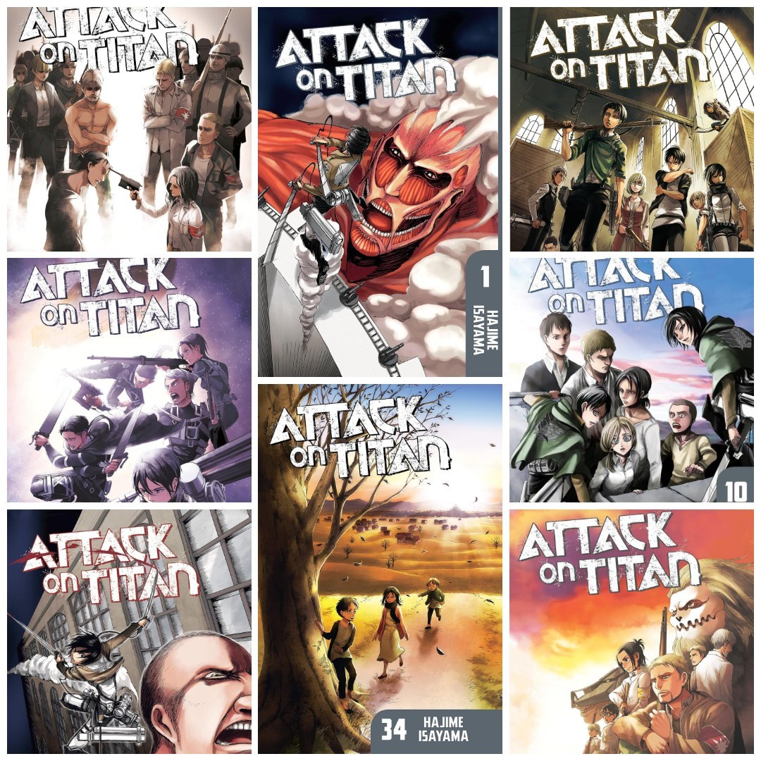 پک مانگا اتک آن تایتان Attack on Titan انگلیسی و فارسی