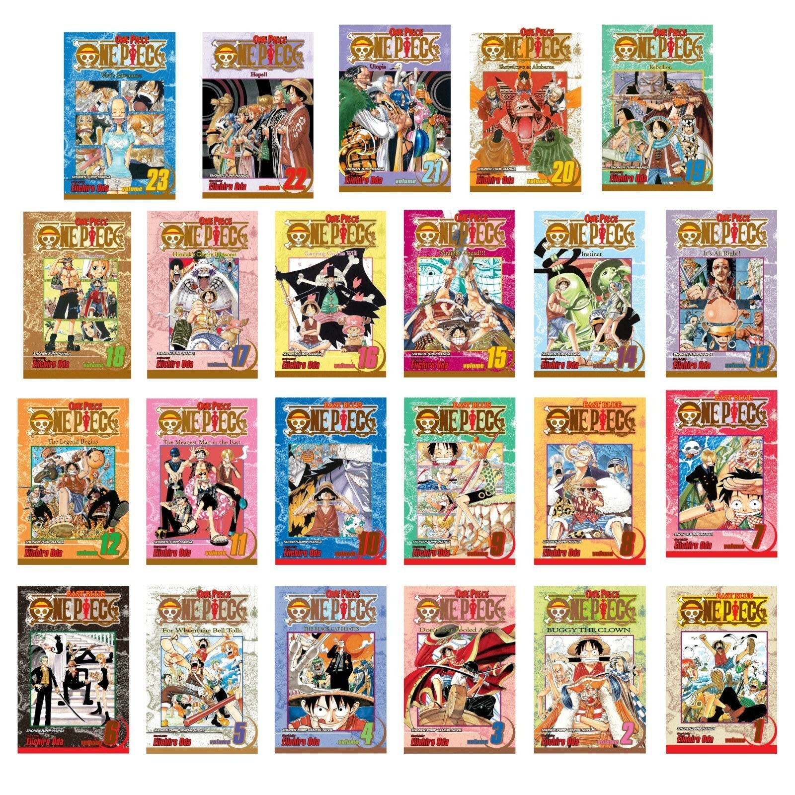 پک مانگا وان پیس One Piece جلد 1 تا 111