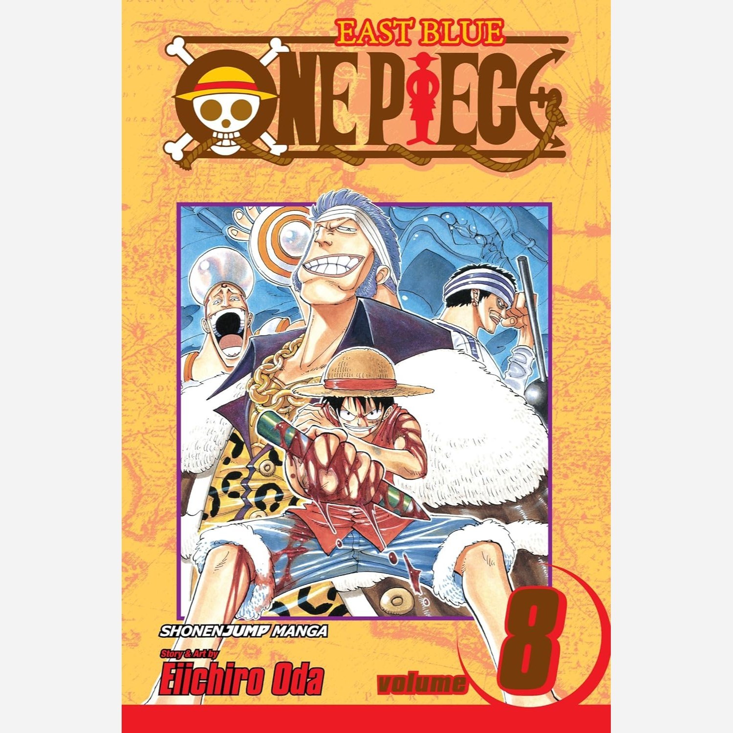مانگا وان پیس One Piece 8 انگلیسی و فارسی