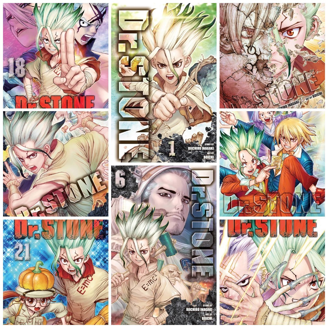 پک مانگا Dr. STONE دکتر استون 27 جلدی انگلیسی